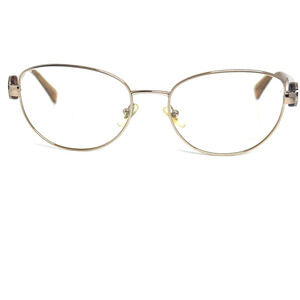 VERSACE MOD.1246-B 1052 Italy Brown Beige Eyeglasses Frame‎ 52-17-135 H16212